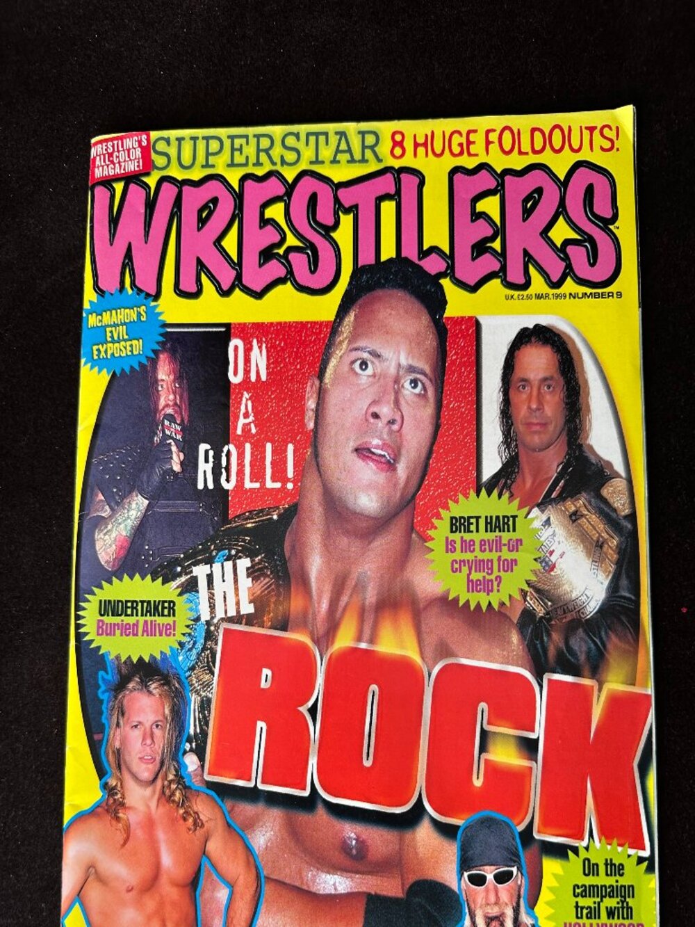 VTG Superstar Wrestlers Magazine Late 1990s The Rock WWF Attitude Era